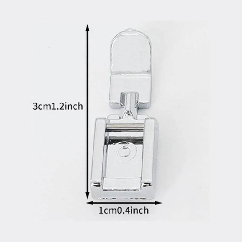 Zipper Sewing Machine Presser Foot Left Right Narrow Foot Compatible With Low Shank Snap On Sewing Accessories