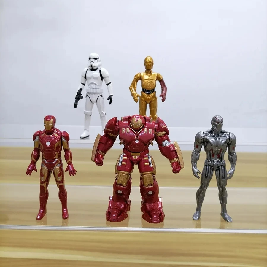 Figures Marvel Star Wars Ultron Iron Man Mark43 Hulkbuster Alloy Diesast Stormtrooper Doll Model Children Gifts