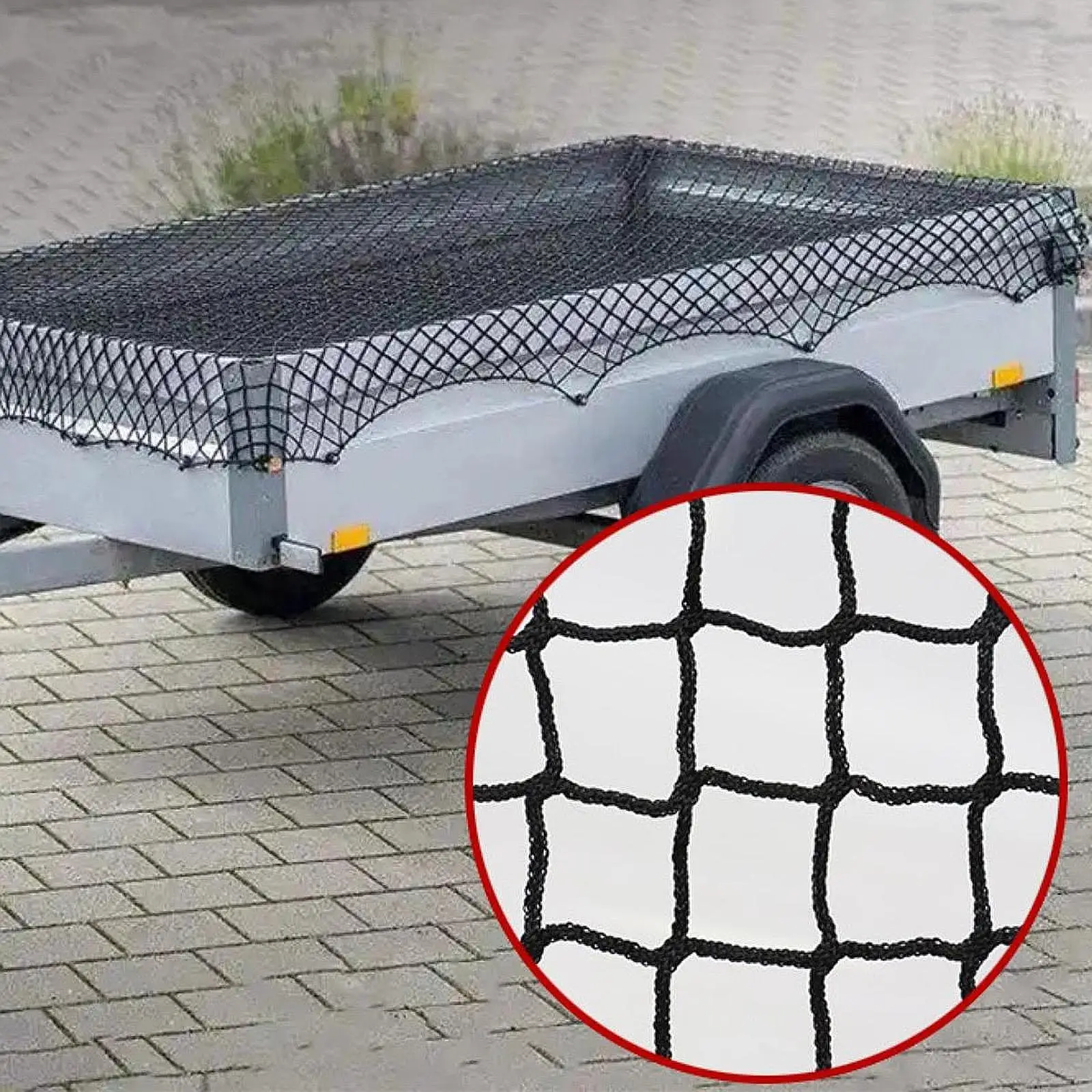

Универсальная грузовая сетка 1,5x2,2 м, черная для внедорожника, багажника на крыше, грузовика, прицепа