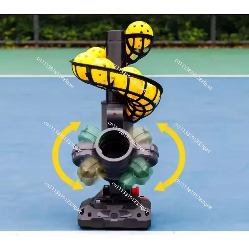 Automatic Launcher Adjustable Speed Spin Angles Dinks Chops Baseball Serves Auto Swing for Forehand Backhand Training