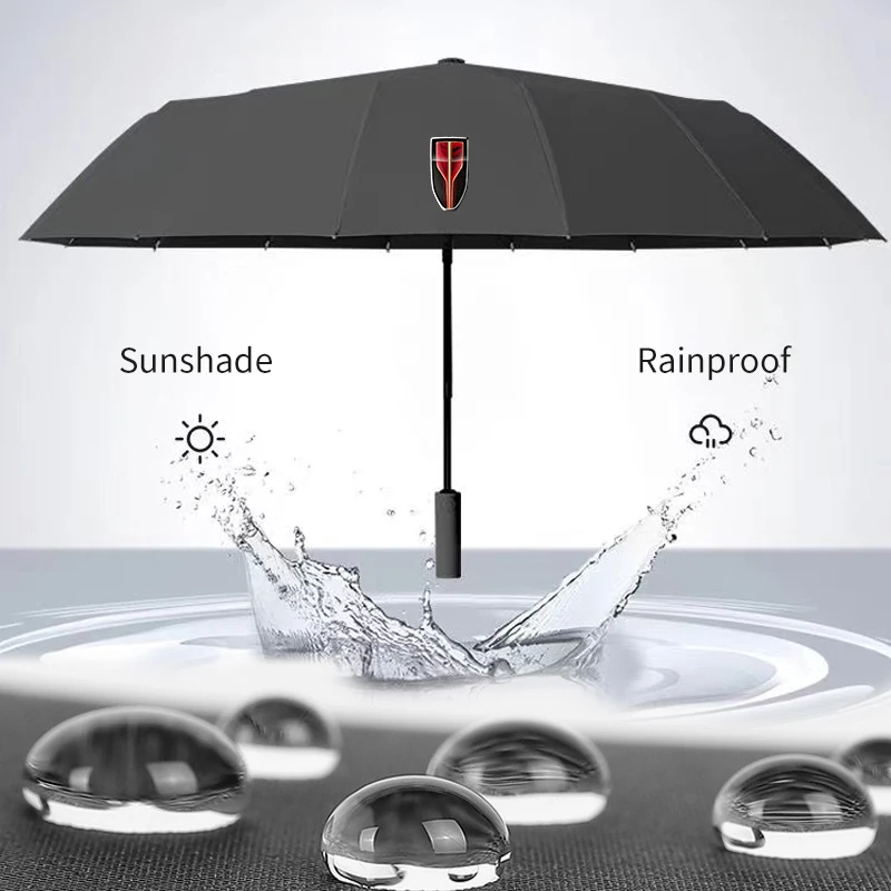 Car Automatic Folding Umbrella Car Logo UV Sunscreen Umbrella For Hongqi H9 HS5 H5 H7 E-HS9 E115 HS7 LS7 2021 2022 2023