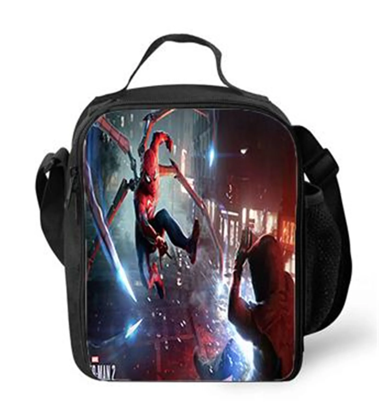 Classic Spider Man Lunch Bag Boy Girl Lightweight Insulating Lunch Tote-Durable Kids Lunch Kit