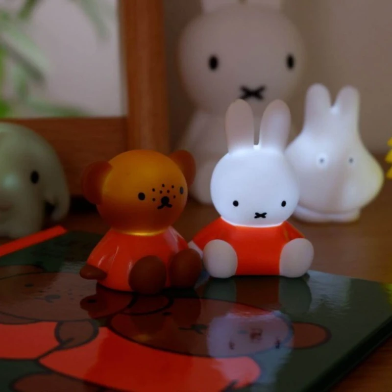 Japan Anime KORO Miffy Action Fiugre Glowing Night Light Capsule Toy Gachapon Model Blind Box Collection Ornaments  Girl Gift view 5
