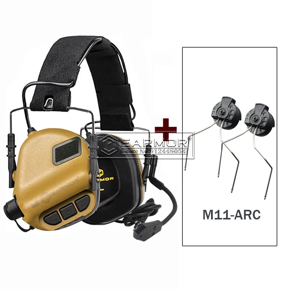 EARMOR M32 MOD4 IPSC Shooting Headset  Protection Airsoft M11Tactical Headset Aviation Communication Earphone