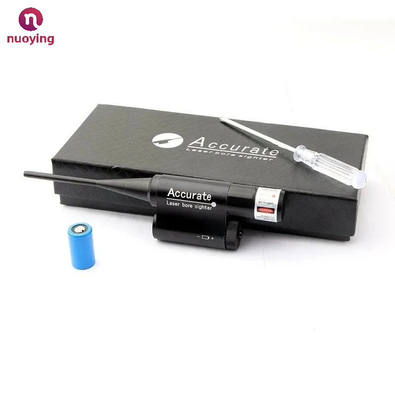 Allineatore laser con 12 adattatori, kit per l’allineamento laser, strumento per la messa a punto di calibri da .177 a .78, accessorio per il tiro.