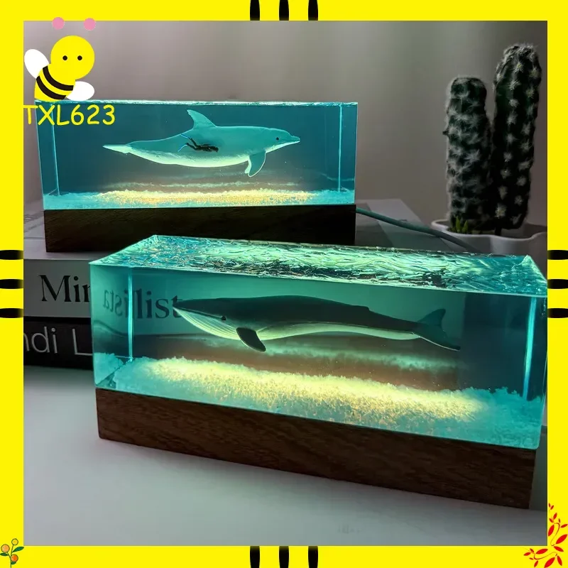 

Resin Whale Ornaments Unique Home Garden Office Desktop Decoration Craft Figurines Niche Gift Idea for Decorative Accessories