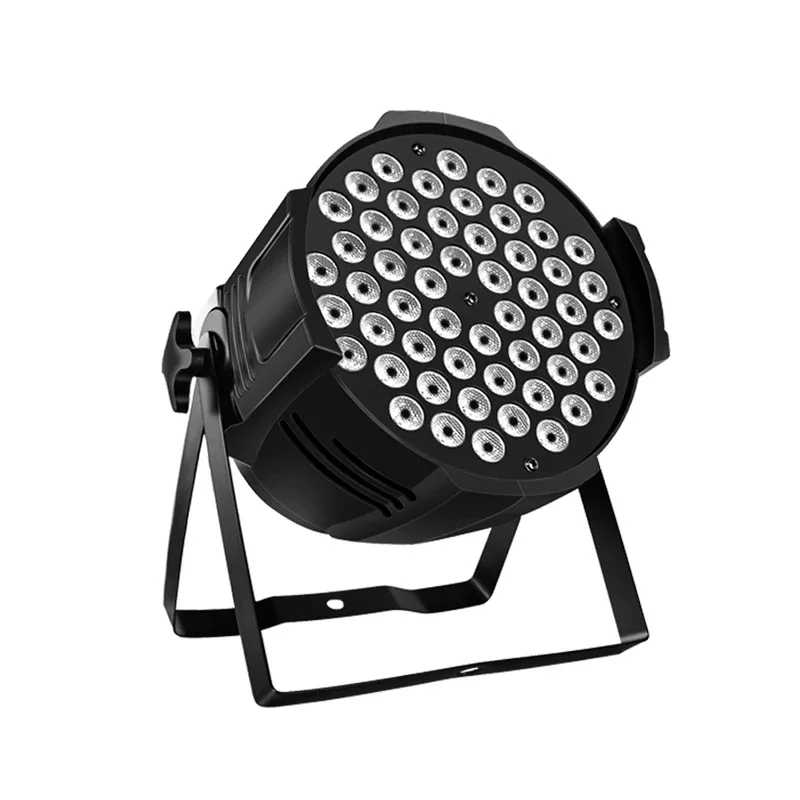 54 Kralen 3W Full Color Par Lamp Podium Vlakke Par Verlichting Bruiloft Prestaties Professionele Led Geverfde Spotlight Dmx 512