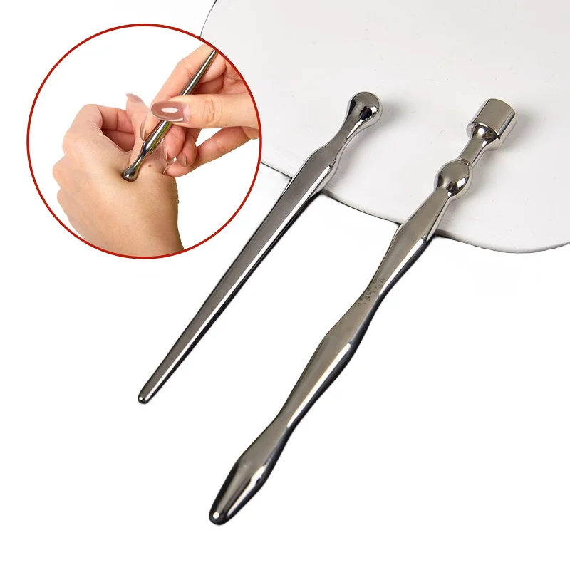 1Pc Stainless Steel Manual Acupuncture Pen Trigger Point Massager Deep Tissue Massage Tool For Body Meridian Pain Relief