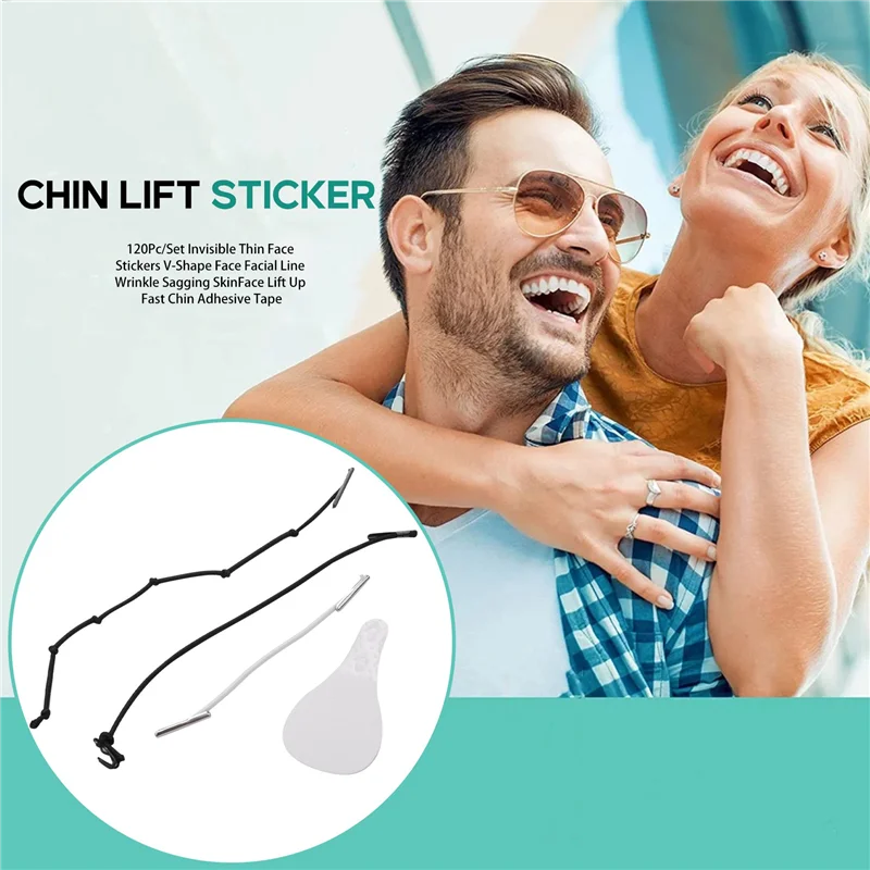 120 pz/set adesivi invisibili per il viso sottile linea facciale a forma di V rughe cedimento SkinFace Lift Up nastro adesivo per il mento veloce