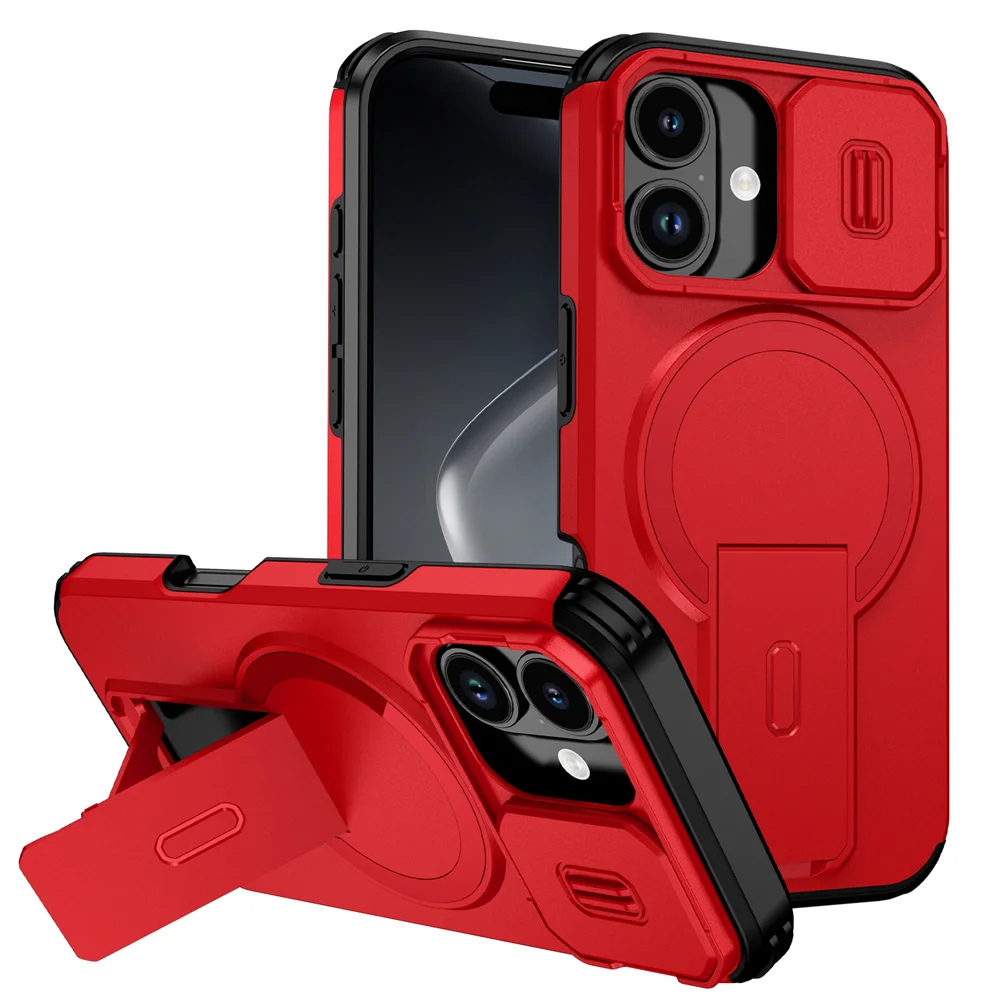 Stoßfeste, faltbare Handyhülle mit magnetischem Ständer für iPhone 18 17 16 15 14 13 12 11 Pro Max Air 16E, Vollschutz für die Kameralinse. – Detail 19