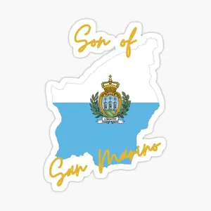 Personalisierte Kreativität SMR San Martin Bandeira Karte, Liebesaufkleber, Fahrrad Vinyl, Moto, Laptop, Van, Helm, Laufen, Auto, Fensterabziehbilder 6 Hauptverkäufe San Marino Helm - №2