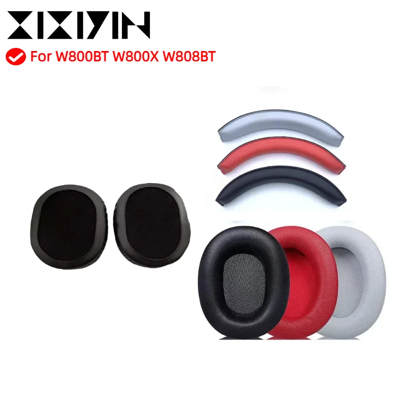 

for Logitech EDIFIER W800BT W808BT W800X K830 K815P G1 Sponge Cover Breathable Leather Mesh Ear Cover Protective Cover Headset