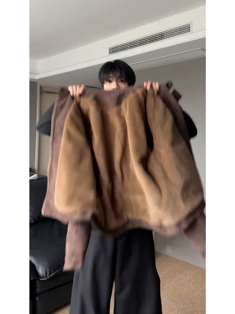 

Мужская хлопковая куртка Thiened Fce, зимняя теплая верхняя одежда, хлопковое пальто в американском стиле ретро Sle Cleanfit, подставка