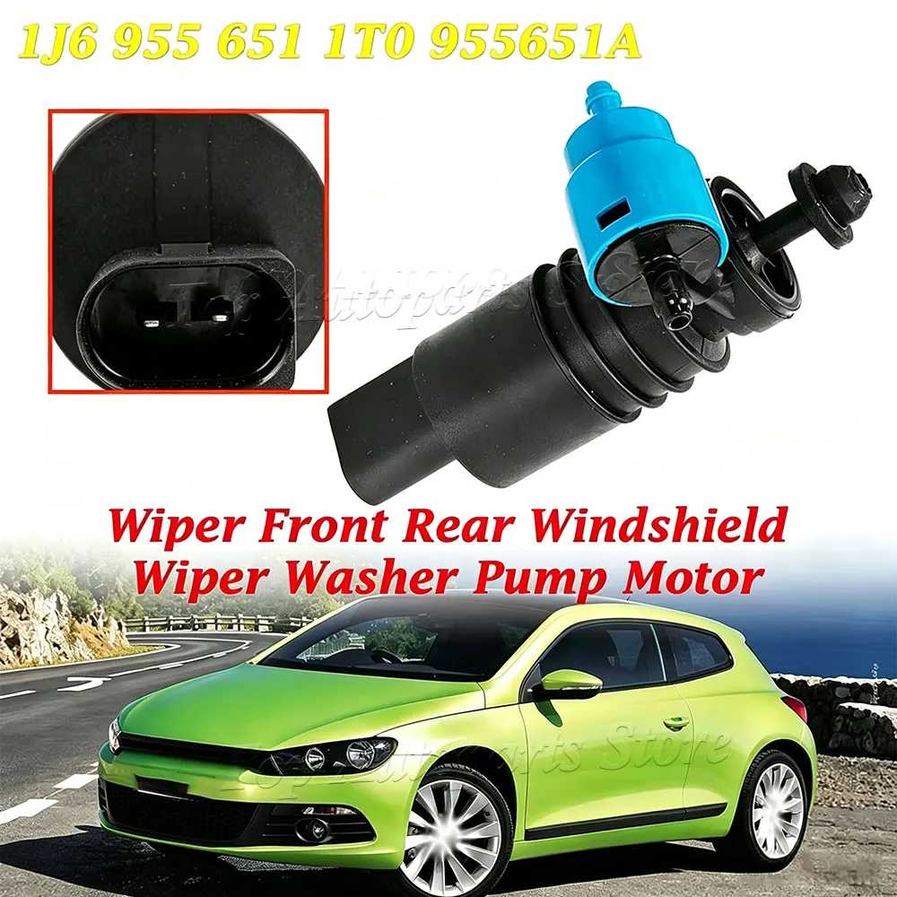 1J6 955 651 1T0 955651A For VW Passat Estate Golf Mk4 Fox Polo Tiguan Car Wiper Front Rear Windshield Wiper Washer Pump Motor