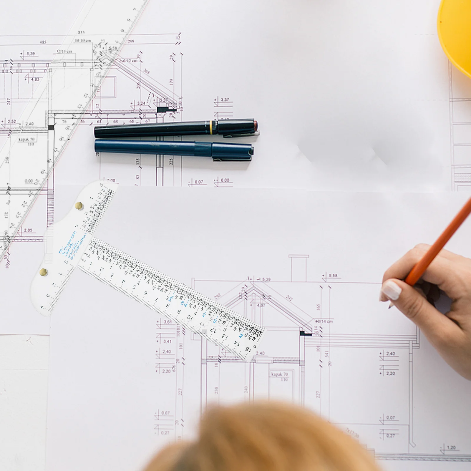 Ruler 12 Inch Clear Plastic Drafting Ruler With Centimeter Inch Scale Measuring Tool For School Office Art Engineering