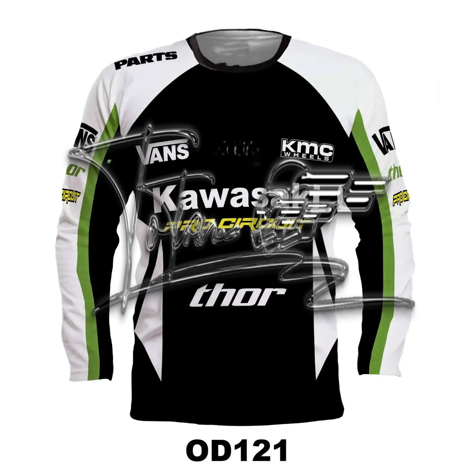 

Мужская мотоциклетная футболка Kawasaki Ninja с длинным рукавом, быстросохнущая, дышащая, для горных видов спорта и езды по бездорожью