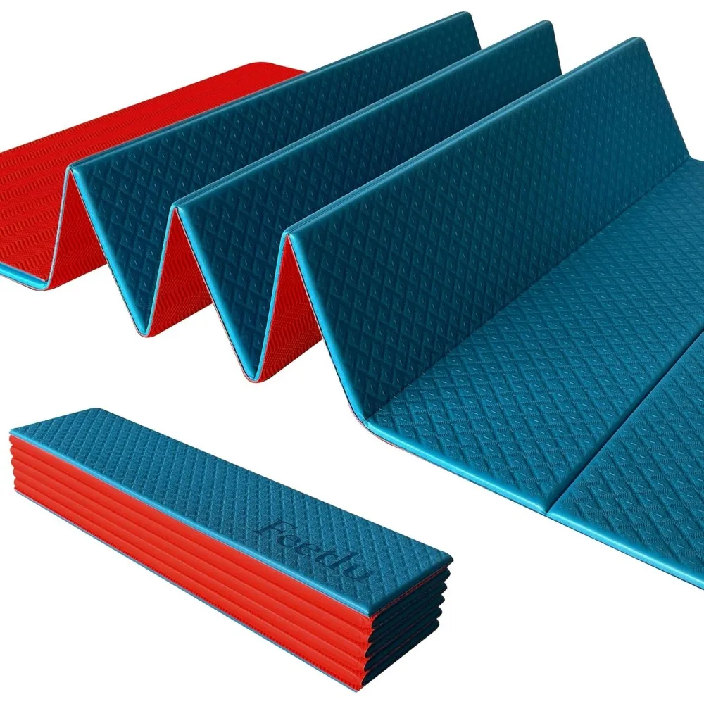 

Foldable Exercise Mat Lightweight Non Slip Easy Store Yoga Pilates Home Workout