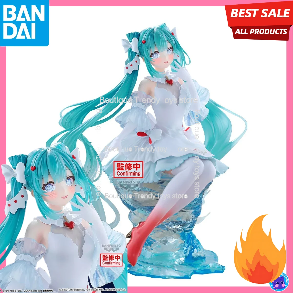 バンダイオリジナルバンプレストアニメボーカロイド初音ミク-evolve-clearluxe-pvc-アクションフィギュアコレクタブルモデル玩具ギフト