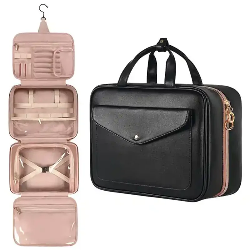 

Personal High Quality Makeup Bag Travel Hanging Toiletry Bag Beauty Makeup Organizer Bag Cosmetics With Pouches