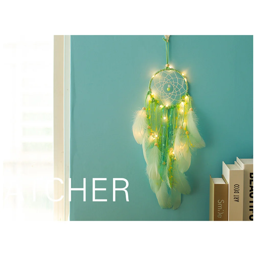 

Handwoven Dreamcatcher Wall Hanging Decorative Night Lamp for Bedroom Living Room Car Decoration Dreamcatcher