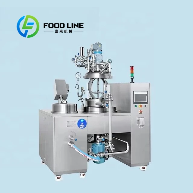 High Quality Automatic Desktop Vacuum Homogenizer Emulsifier SUS316L Cosmetic Face Body Cream Making Machine Mixing Customize