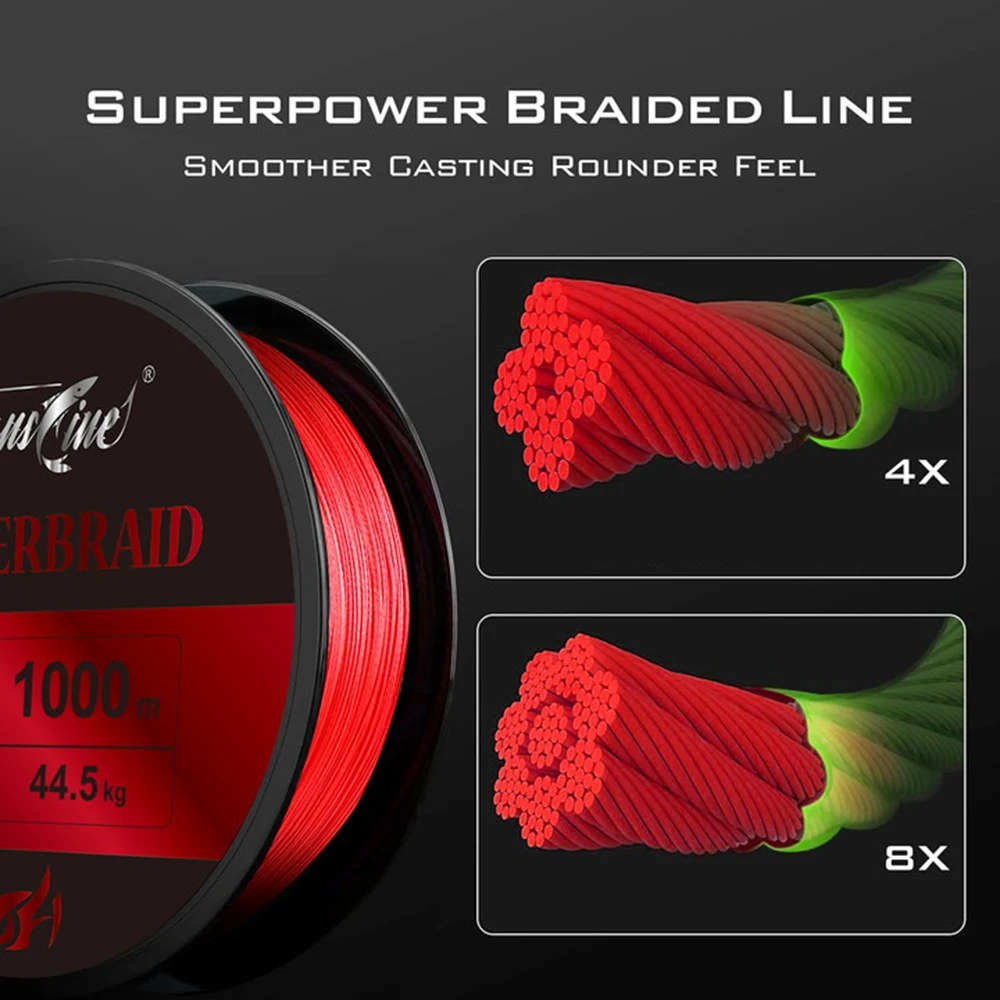 THORNSLINE X8 Saltwater Braid Fishing Line 1000M 8 Threads Multifilament  Fishing Line 300M 500M 16-98LB Carp Fly Wire Japan New