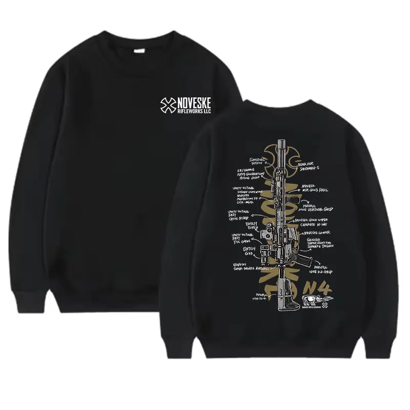 NOVESKE N4 Männer Taktik Rundhals Hoodie Herbst Winter Outdoor Sport Casual Hoodies Kleidung Militär Enthusiasten
