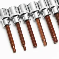 1/2 Inch Drive Metric Hex Allen Key Bit Socket Metric H4 H5 H6 H7 H8 H10 H12 H14 H17 H19 100mm Long