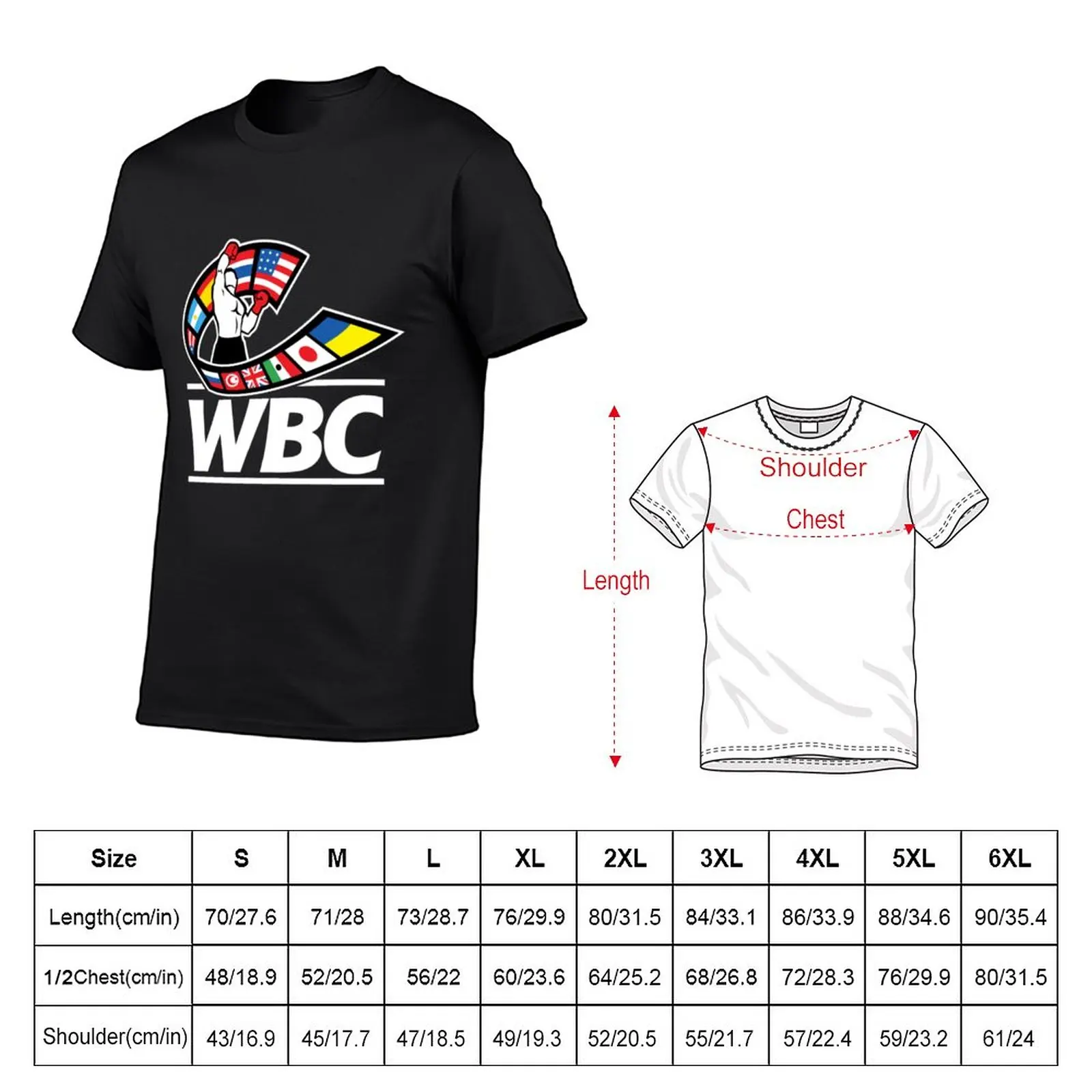 WBC world champion T-Shirt anime clothes aesthetic clothes man clothes oversized t shirts for men