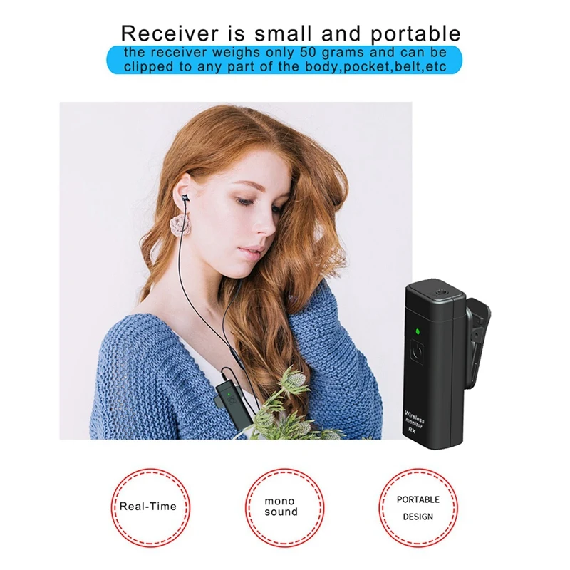 M05K UHF Wireless In-Ear Monitor System Professional Digital Sound Stage Broadcast Sound Card Outdoor Transmitter Receiver