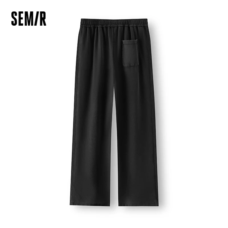 Semir Casual Trousers Men Pure Cotton Loose Straight Tube Trousers 2025 New Spring Couple's Long Trousers Vintage