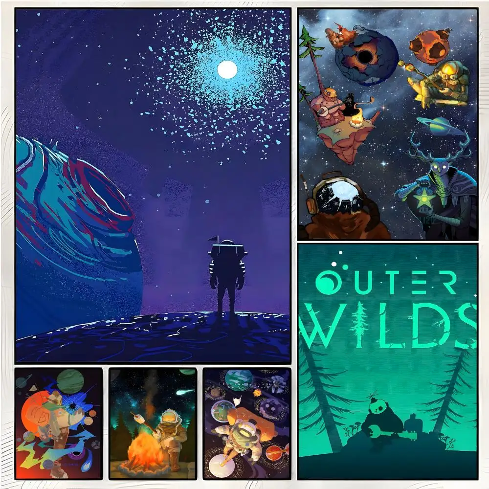 video game adventure Outer Wilds Poster Superior Home Space  Indoor Decorative Art & Home Decor