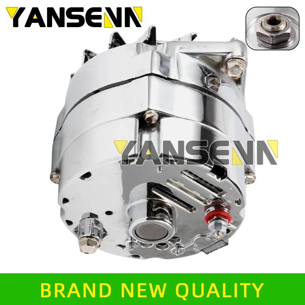 

Alternator For Chrome High Output 1 Wire Race Car 240-204 240-205 10459509, 53170,5,13-4011S, 13-4011SW