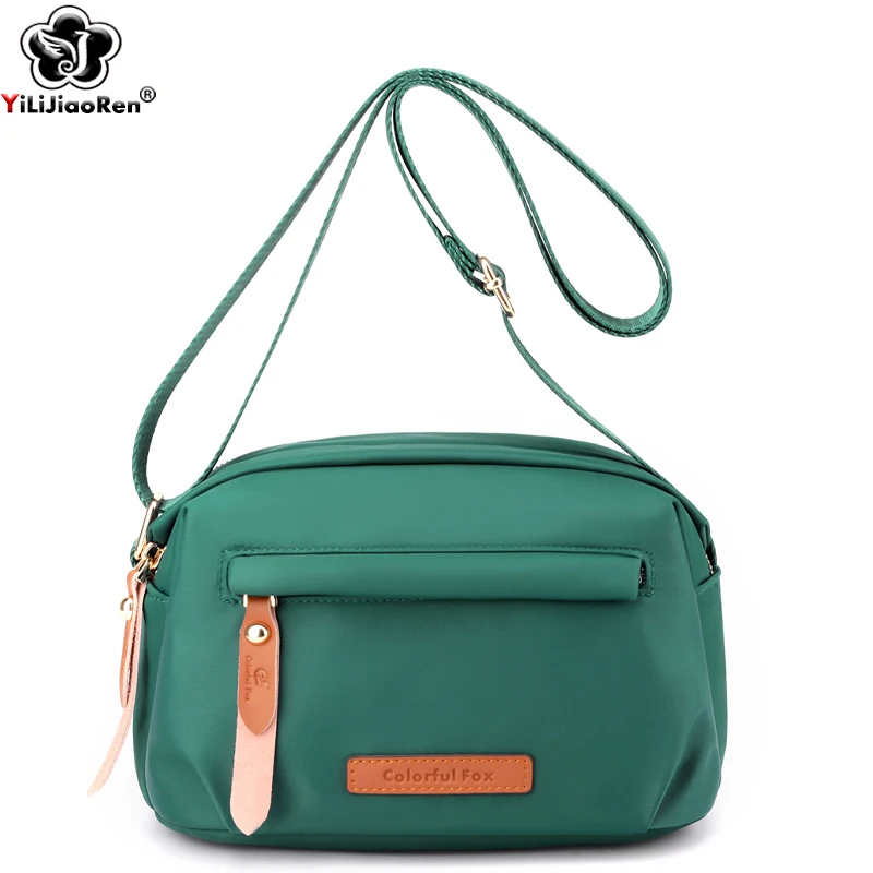 Casual Crossbody Bags for Women Purses Waterproof Lightweight Nylon Shoulder Bag Ladies Wide Strap Small Messenger Bags Sac