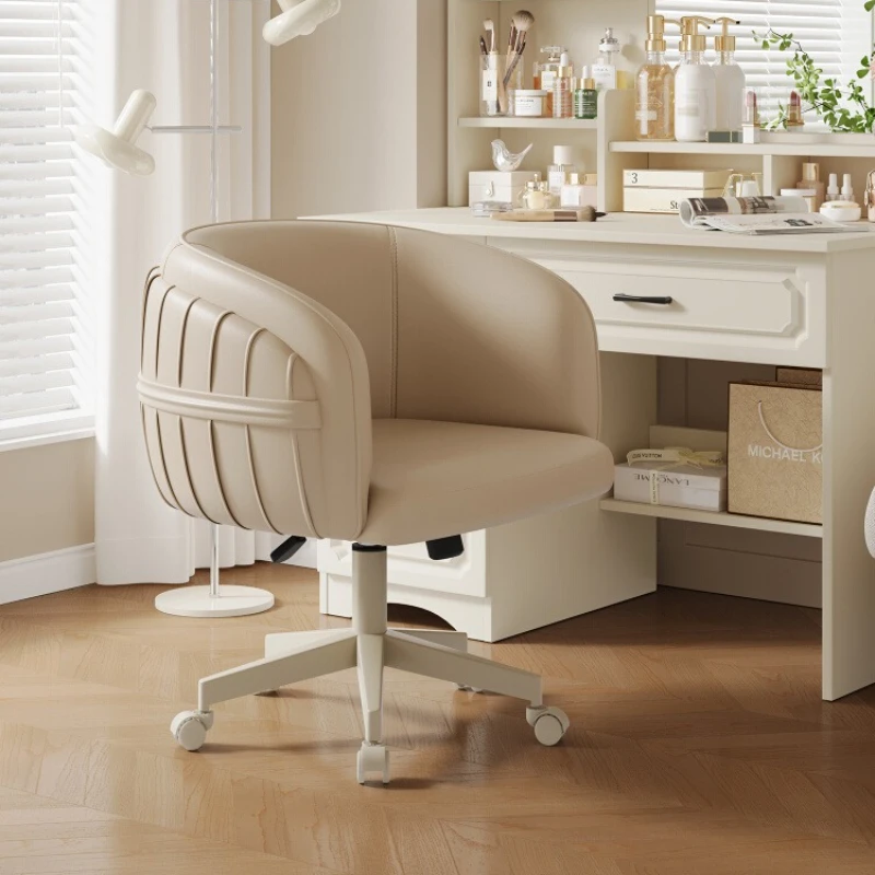 

Modern Luxury Cream Style Designer Dressing Chair Makeup Chairs Bedroom gaming Stool vanity chair rotate Stools Home Furniture