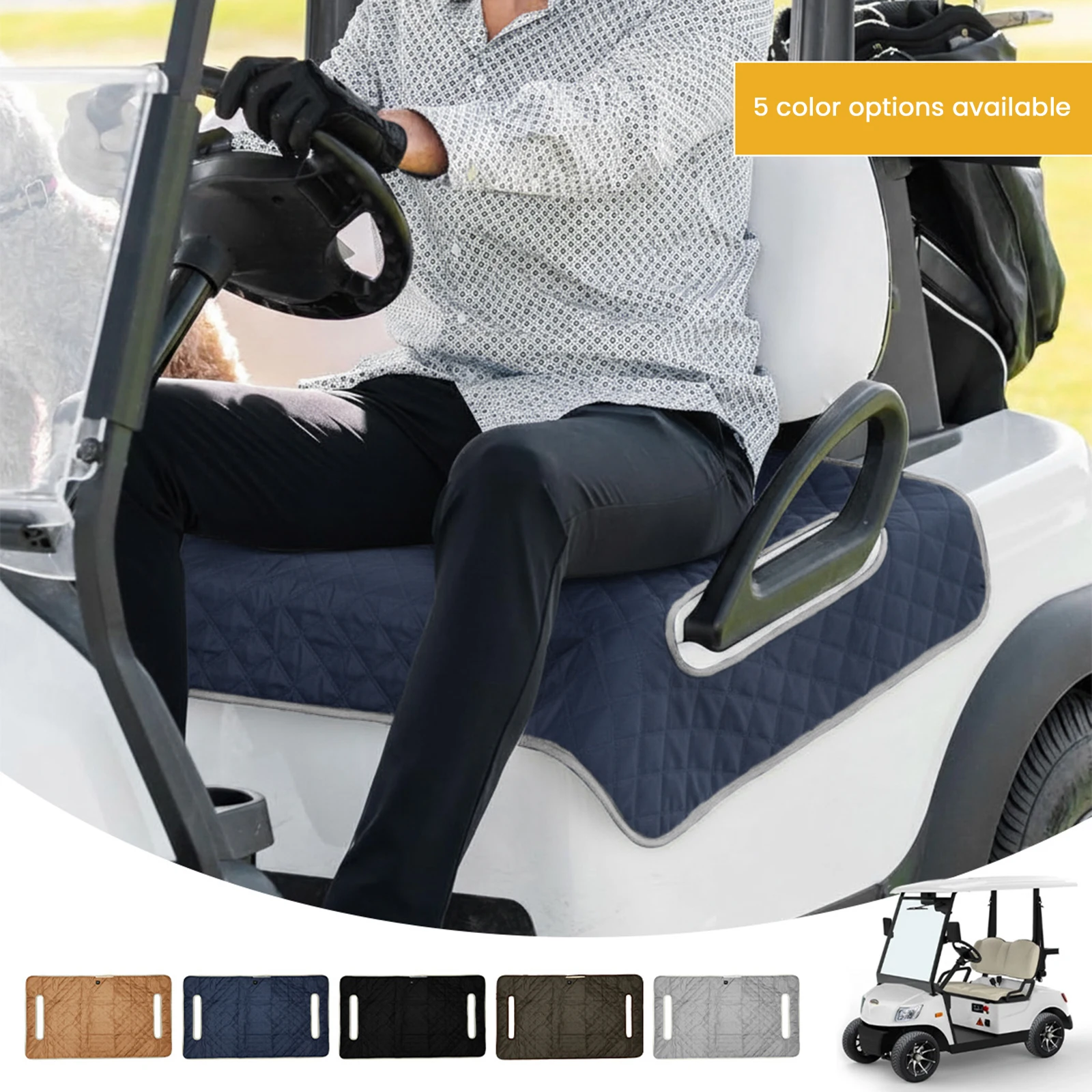 

Golf Cart Seat Cover Waterproof Heated Seat Cushion Travel Sports Cart Seat Cushion Cover Golf Gifts for Men Golf Lover