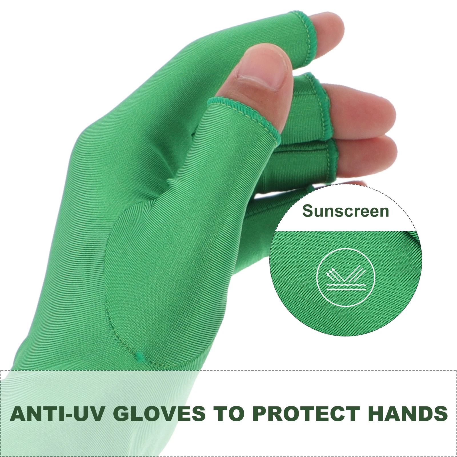 

UV Protective Gloves Long Fingerless AntiUV Manicure Art Tools Elastic Spandex Driving Shield Hands Nail