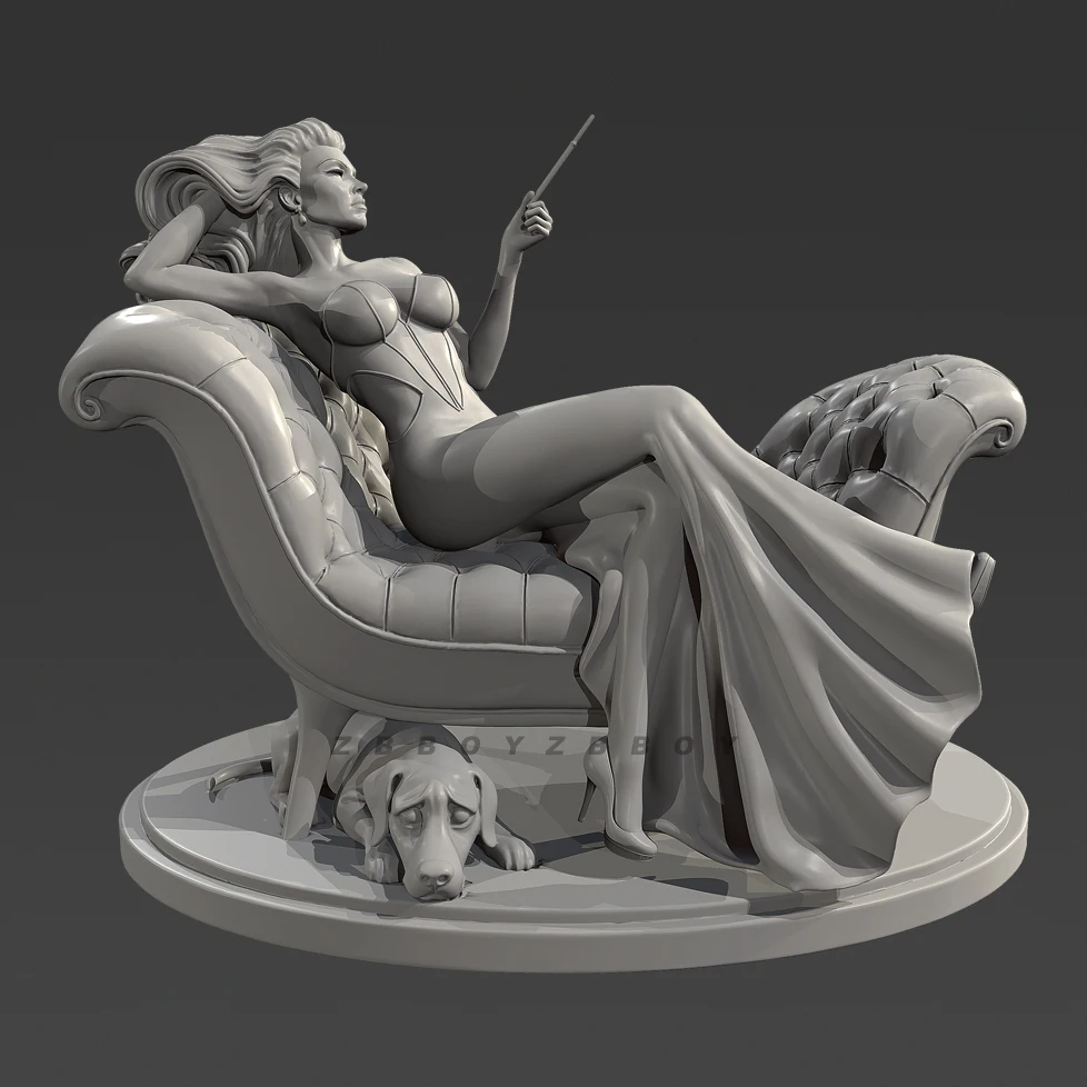 

The height of man 70mm 90mm Resin model kits figure beauty colorless and self-assembled （3D Printing ） TD-7637/3D