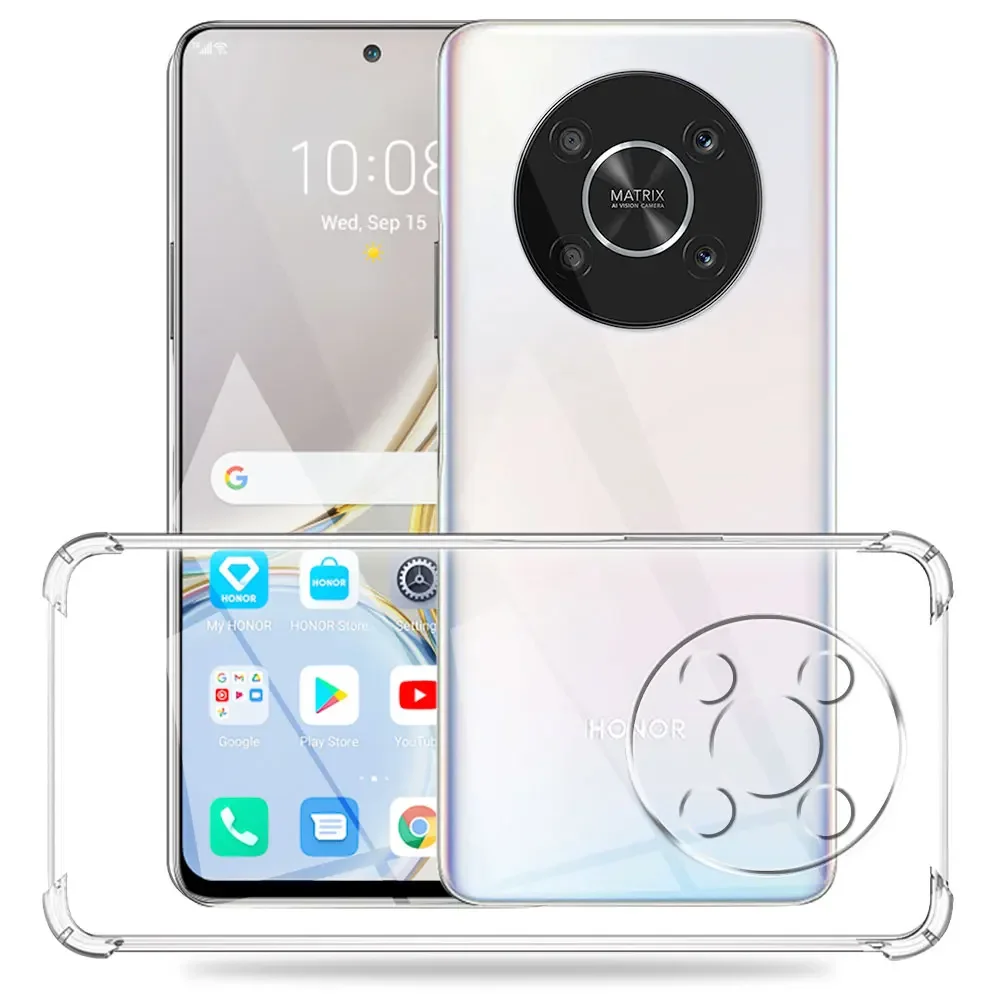 For Huawei Honor X9 5G Case Silicone Soft Shockproof Back Cover For Honor X9 4G Clear Phone Case For HonorX9 4G 5G Funda Coque image 3