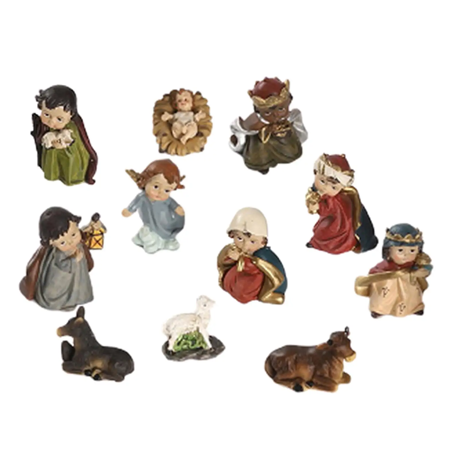 lahomia Cartoon Nativity Scenes Christmas Crib Figure Baby Birth Jesus Christ view 2