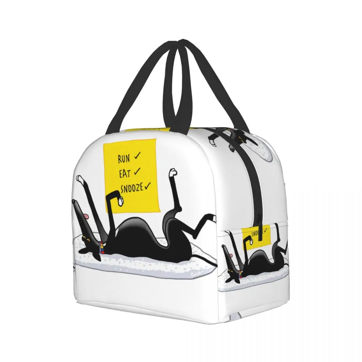 Greyhound Dog Resuable Lunch Box Women multifunzione grey Thermal Cooler Food Insulated Lunch Bag Kids School Children