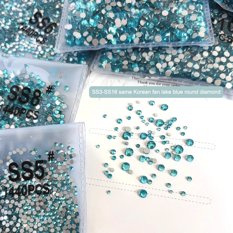 1440pcs Rhinestones Glitter Crystal Diamond Strass Flatback Stone Gems Nail Art Rhinestones Decorative Accessories