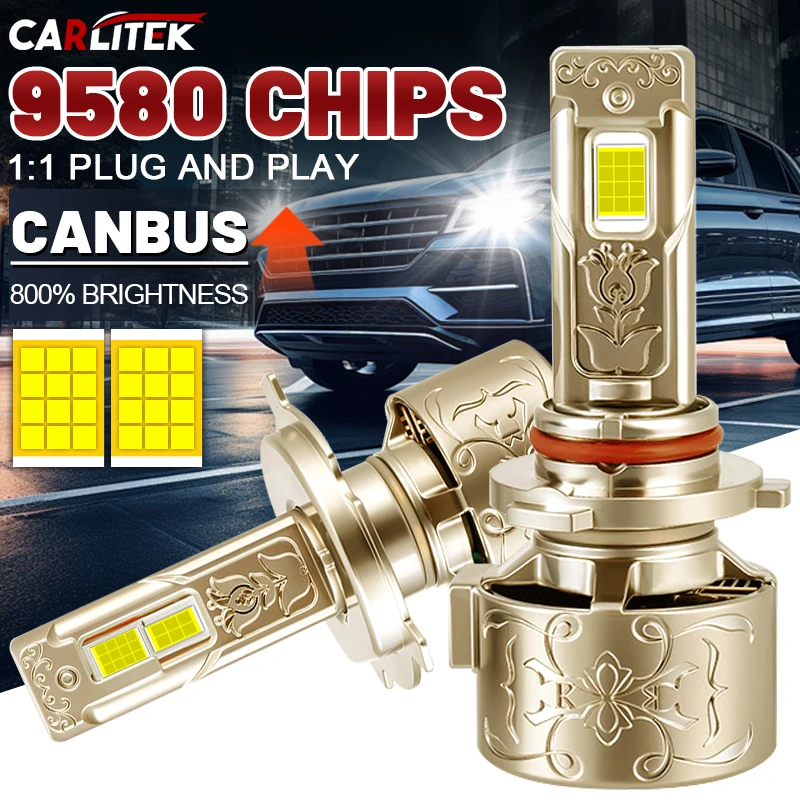 

H7 Светодиодная лампа для автомобильных фар Canbus 6000K Белый K5C K7C H4 H1 H8 H9 H11 9005 HB3 9006 HB4 Автомобильные фары 24 шт. 9580 CSP ЧИПЫ Противотуманные фары