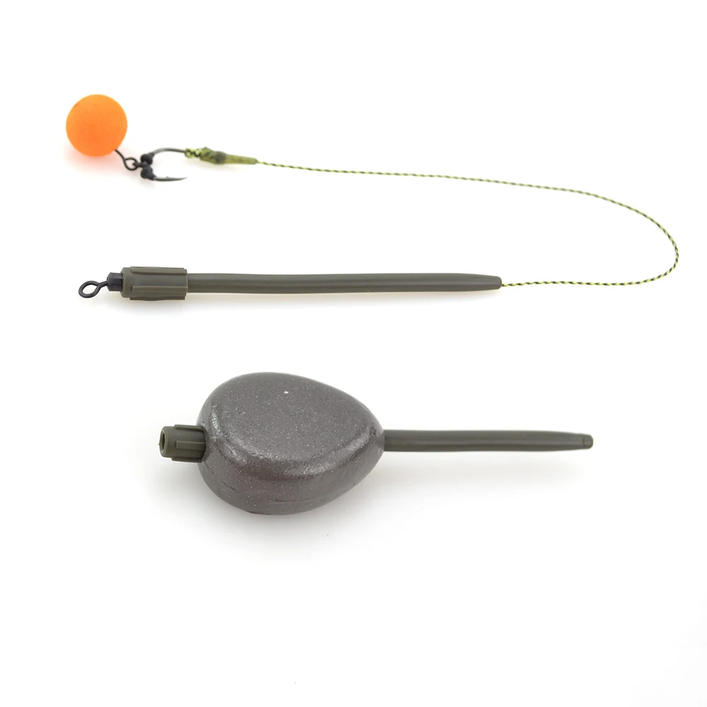 Hirisi AH013 10 قطعة 73 مللي متر لينة المطاط مكافحة تشابك الأكمام الكارب الصيد أنبوبة من الرصاص محطة معالجة لحفارات الكارب #5