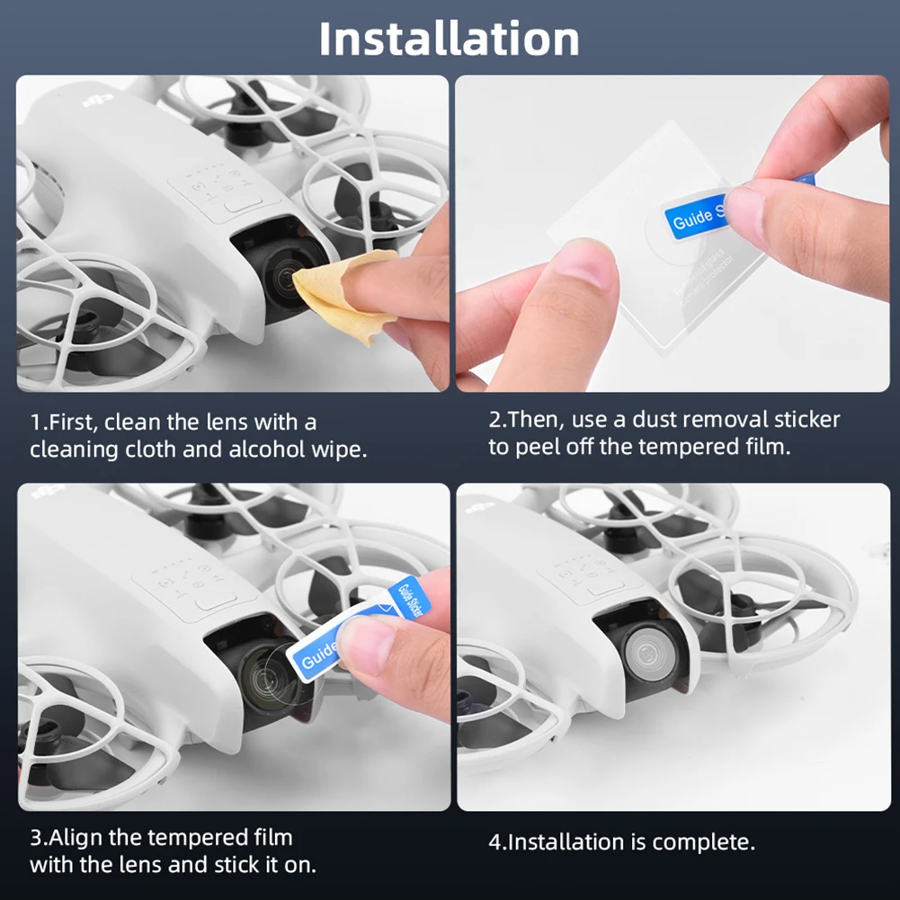 Tempered Glass Lens Screen Protector Anti-scratch Drone Camera Lens Tempered Film Tempered Glass Cover for Neo Drone Accessories