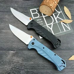 2 Colors BM 18060 Adira Folding Knife 9Cr18Mov Stonewash Finish Blade with Pocket Clip Outdoor EDC Hiking Pocket Knife