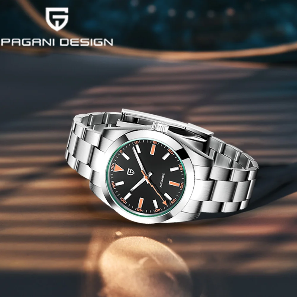 أحدث ساعات رجالية لعام 2025 من أفضل العلامات التجارية للأعمال بتصميم باجاني ساعة ميكانيكية NH35 ساعات أوتوماتيكية من الفولاذ المقاوم للصدأ موضة 10BAR