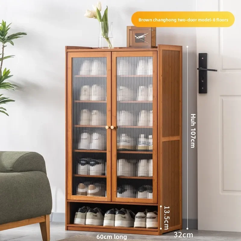 Household door shoe rack simple indoor rental house storage artifact economical multi-layer dust shoe cabinet new