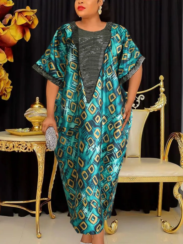 African Dresses For Women Muslim Fashion Abayas Boubou Dashiki Ankara Outfits Evening Gown Dubai Kaftan Abaya Robe Marocaine