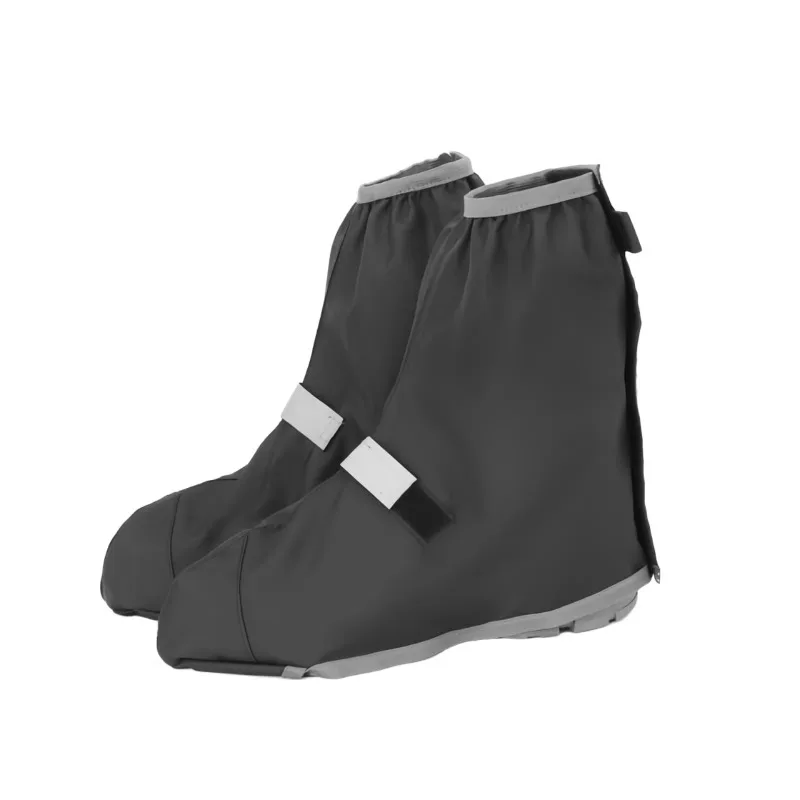 cycling-overshoes-waterproof-bike-shoe-covers-reflective-black-adjustable-hook-loop-for-riders-cyclist